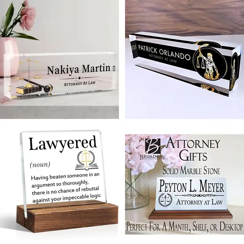 10 Best Lawyer Desk Plaques to Elevate Your Office