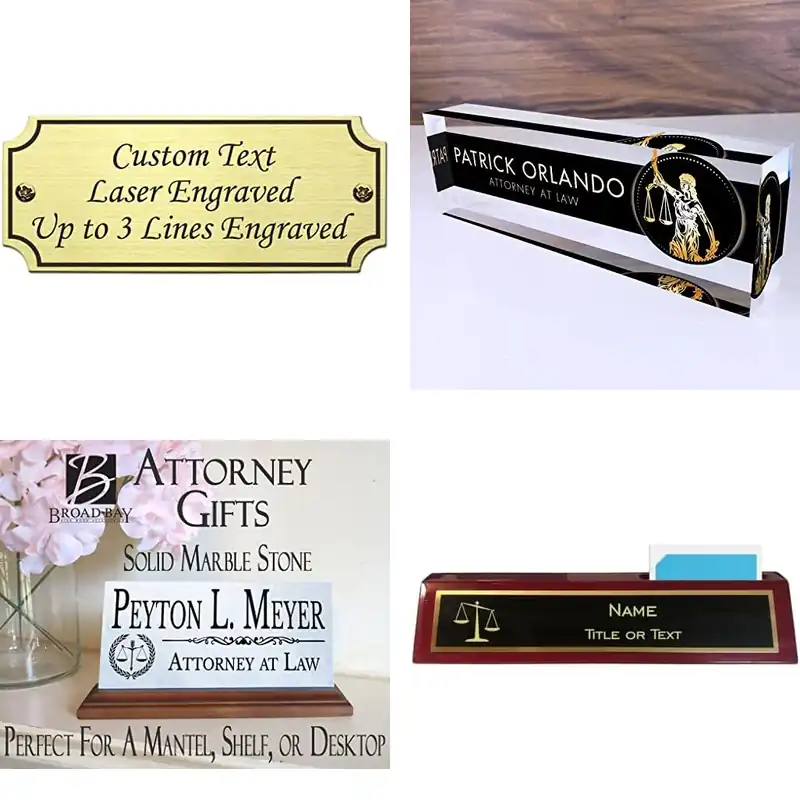 10 Best Lawyer Engraved Name Plates to Impress Clients