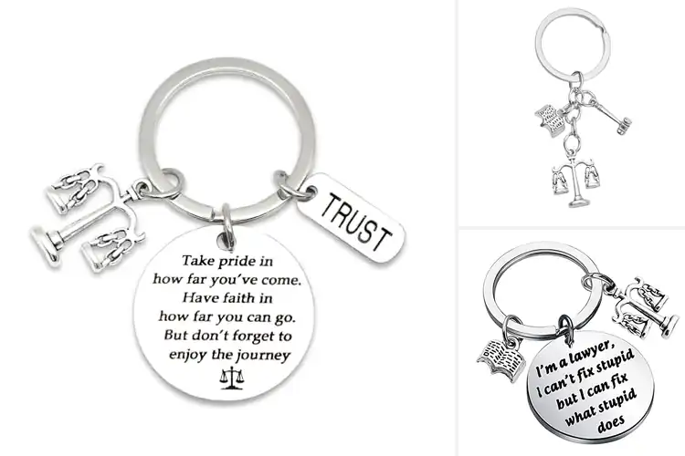Detailed view of 10 Best Lawyer Keychain Gifts for Proud Legal Minds