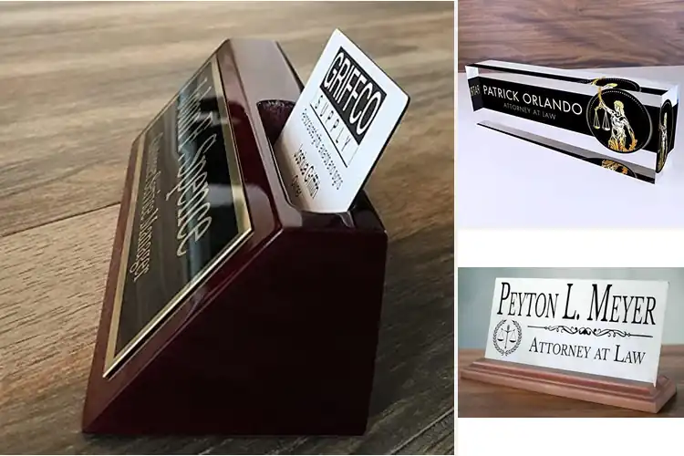 Detailed view of 10 Best Lawyer Nameplates to Instantly Impress Clients