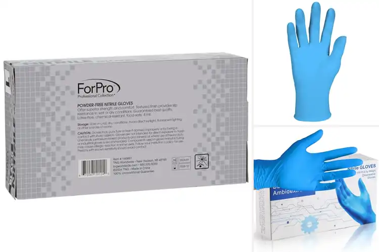 Detailed view of 10 Best Ambidextrous Nitrile Gloves for Ultimate Comfort & Safety