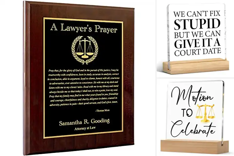 Detailed view of 10 Best Attorney Gift Plaques to Show Your Appreciation
