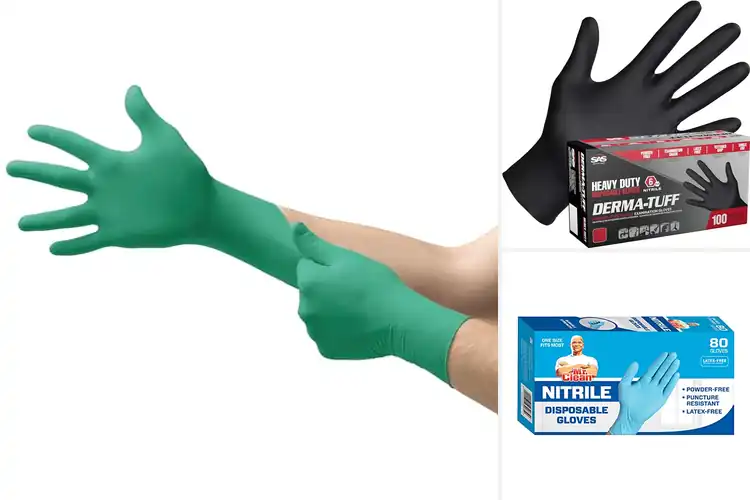 Detailed view of 10 Best Beaded-Cuff Nitrile Gloves for Ultimate Grip & Comfort
