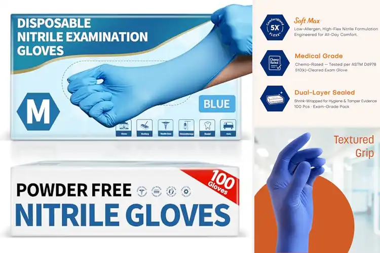 Detailed view of 10 Best Disposable Nitrile Exam Gloves: Top Picks for Protection