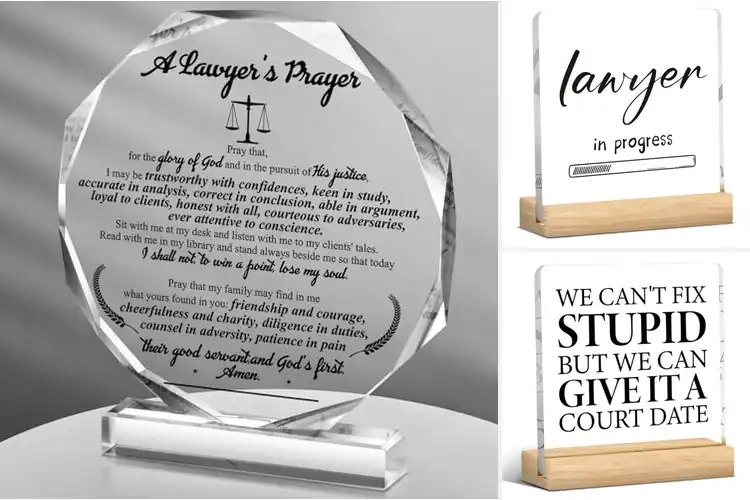 Detailed view of 10 Best Lawyer Acrylic Gifts That Impress Every Time