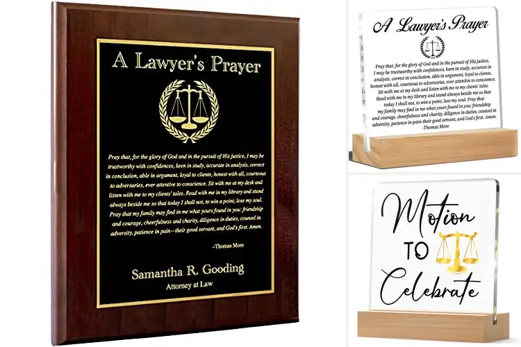 Detailed view of 10 Best Lawyers Graduation Plaques: Celebrate Success with Style