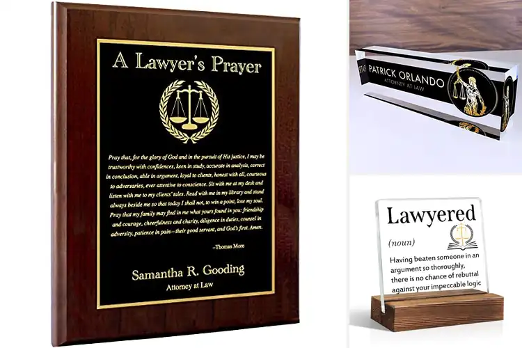 Detailed view of 10 Best Lawyers Office Plaques to Elevate Your Space