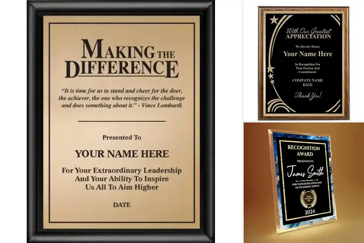 Detailed view of 10 Best Lawyers Recognition Plaques to Honor Excellence