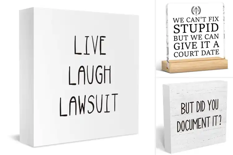 Detailed view of 10 Best Legal Office Desk Signs to Boost Style & Professionalism