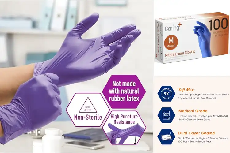Detailed view of 10 Best Medical Exam Gloves for Comfort & Protection