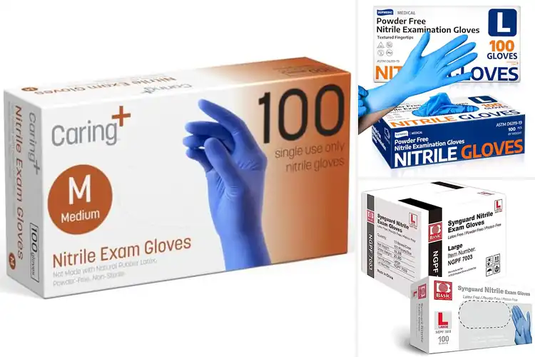 Detailed view of 10 Best Nitrile Exam Gloves for Comfort & Protection