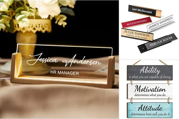 Detailed view of 10 Best Office Plaques to Elevate Your Workspace with Style