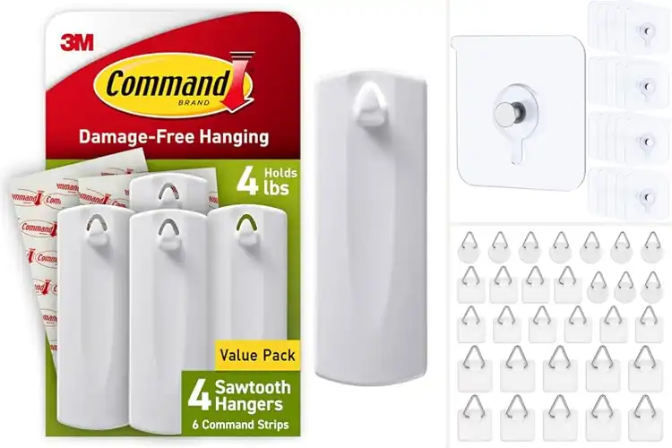 Detailed view of 10 Best Surface Compatible Picture Hangers for Damage-Free Walls
