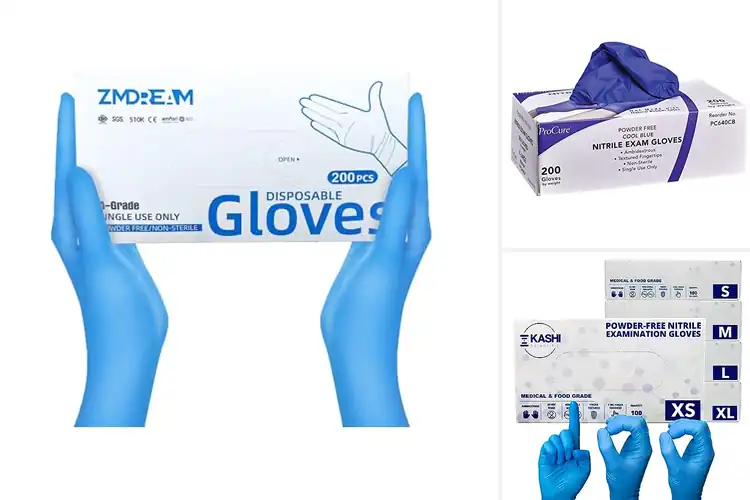 Detailed view of 10 Best Textured Nitrile Exam Gloves for Superior Grip