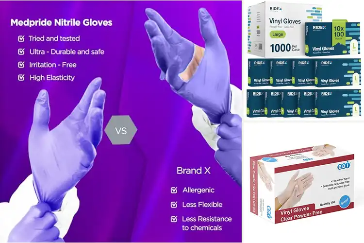 Detailed view of 10 Best Ambidextrous Disposable Gloves Top Picks