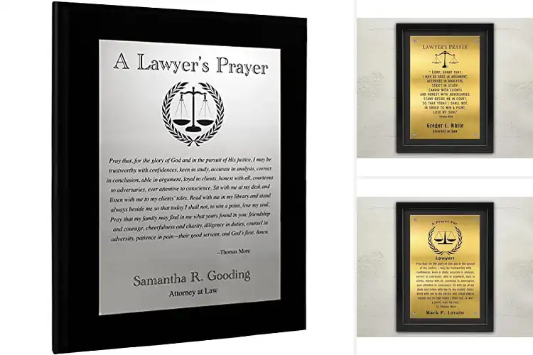 Detailed view of 10 Best Attorneys Recognition Plaques: Find the Perfect Award