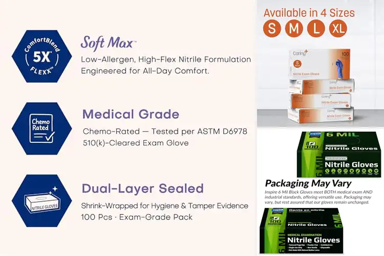 Detailed view of 10 Best Cleaning Nitrile Gloves from Hands-On Testing