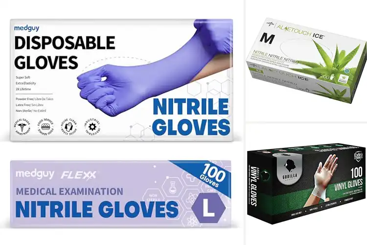 Detailed view of 10 Best Hypoallergenic Disposable Gloves for Sensitive Skin