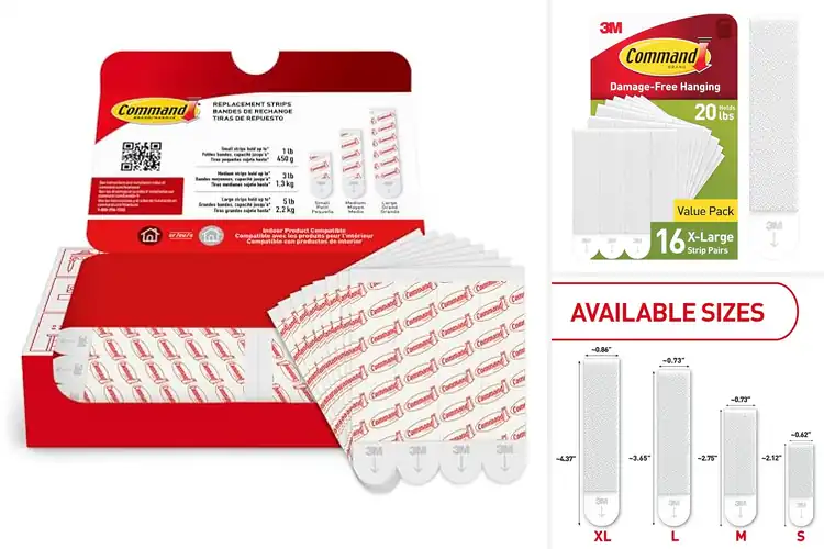Detailed view of 10 Best Large Adhesive Strips: Hang Anything Damage‑Free