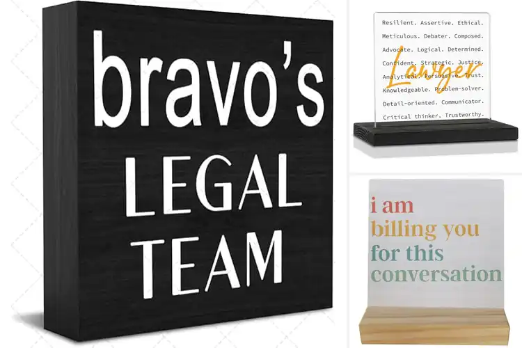 Detailed view of 10 Best Legal Quote Wood Signs That Transform Your Office