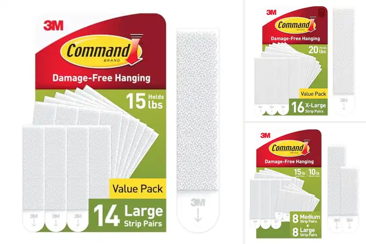 Detailed view of 10 Best Adhesive Hanging Strips for Easy Home Decor