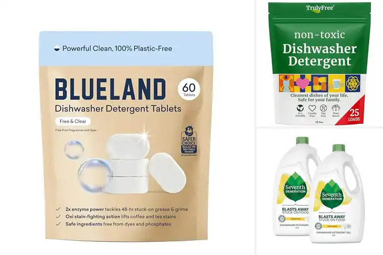 Detailed view of 10 Best Chemical-Free Dishwasher Detergents: Effortless Cleaning