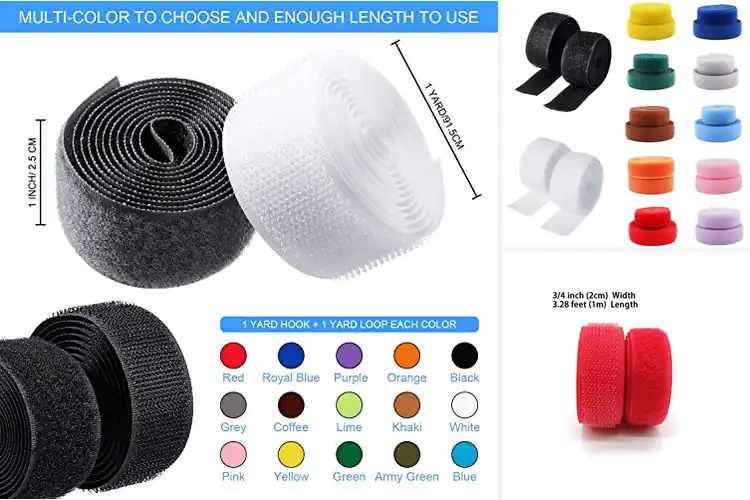 Detailed view of 10 Best Colored Hook and Loop Tapes for Easy Organization