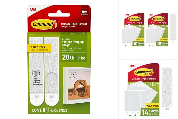 Detailed view of 10 Best Command Strips For Heavy Frames: Hang Securely