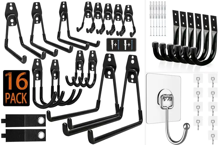Detailed view of 10 Best Heavy-Duty Wall Hooks for Bikes & Ladders