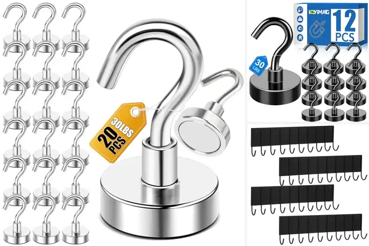 Detailed view of 10 Best Magnetic Hooks for Effortless Organization