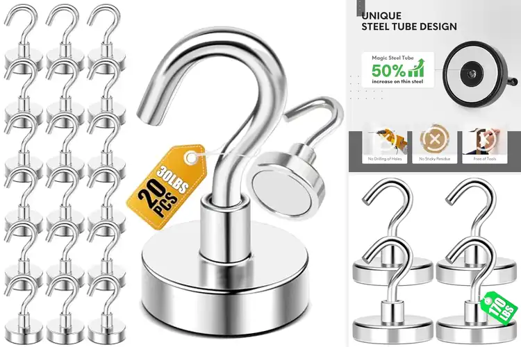 Detailed view of 10 Best Neodymium Magnetic Hooks for Heavy Duty Holds