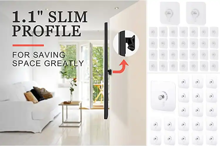 Detailed view of 10 Best No Tools Wall Mounts: Hang TVs in 5 Mins