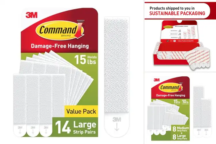 Detailed view of 10 Best Removable Wall Strips for Effortless Hanging