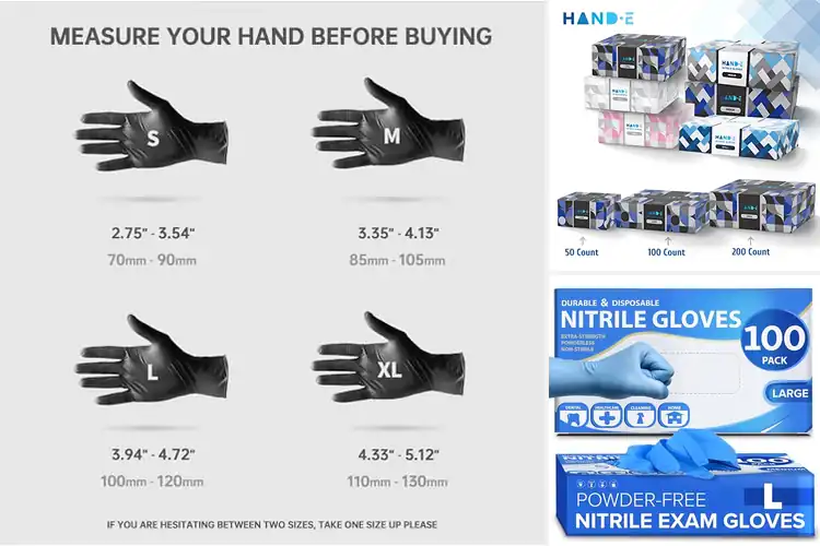 Detailed view of 10 Best Tattoo Artist Nitrile Gloves for Ultimate Protection