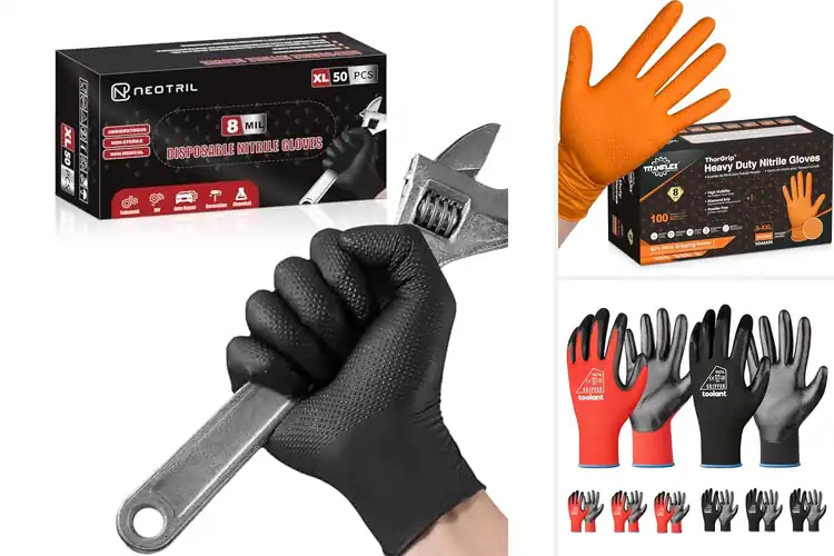 Detailed view of Best Auto Repair Gloves
