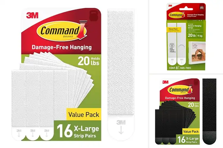 Detailed view of Best heavy-duty picture hanging strips