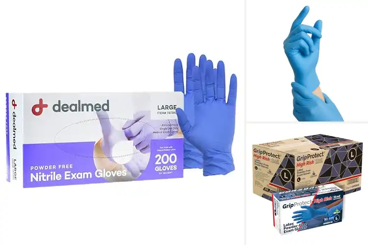 Detailed view of Best Medical and First Responder Gloves