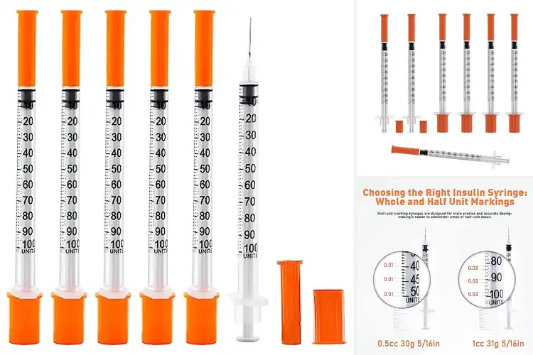 Detailed view of Best 31 Gauge Syringes
