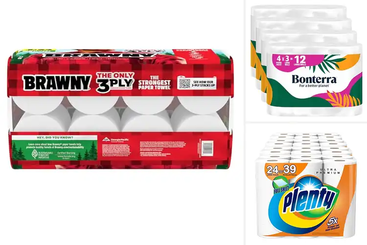 Detailed view of Best Absorbent Paper Towels 75 Percent More Absorbent