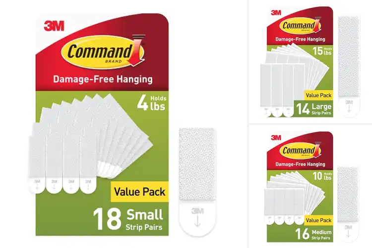 Detailed view of Best Command Hanging Strips For Lightweight Frames