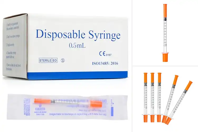 Detailed view of Best 100-Count Box Syringes