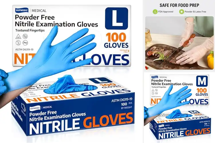 Detailed view of Best Latex Free Allergy Safe Gloves
