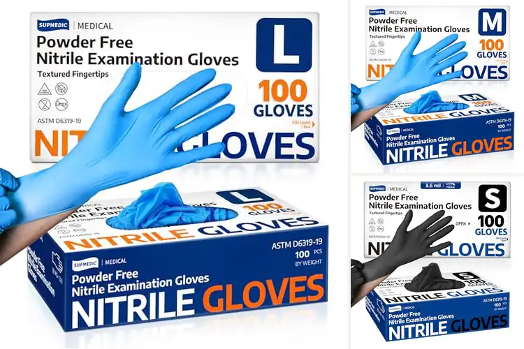 Detailed view of Best Micro Roughened Fingertips Nitrile Gloves