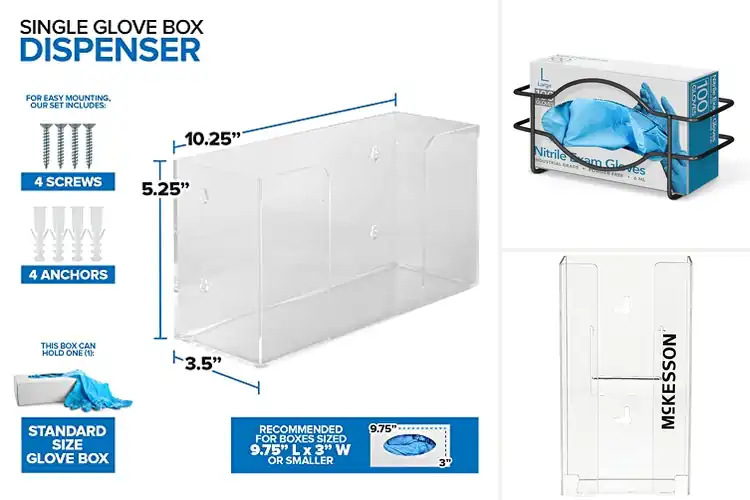 Detailed view of Best One Handed Dispense Box Gloves