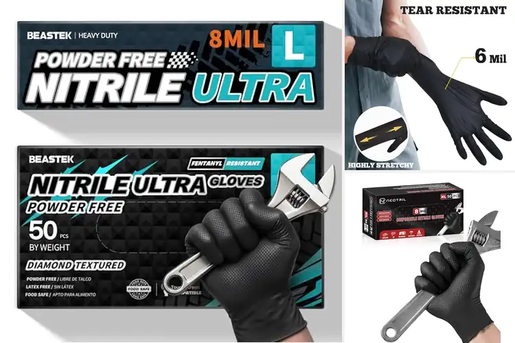 Detailed view of Best Heavy-Duty Disposable Gloves