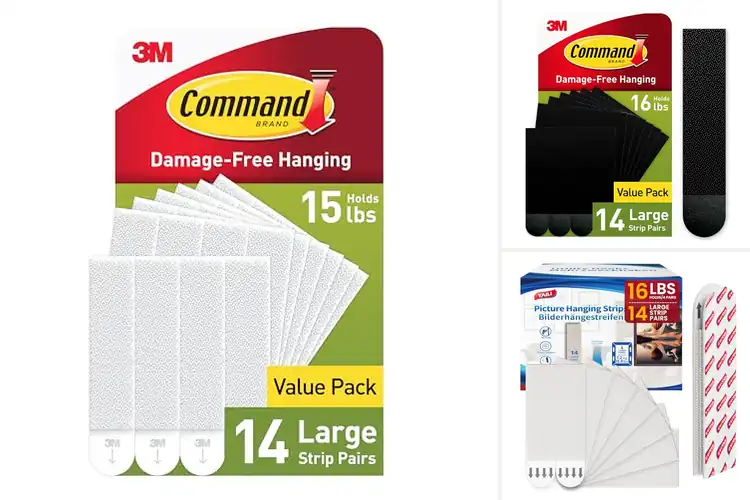 Detailed view of Best 14 Pairs 28 Strips: Damage-Free Decorating Made Easy