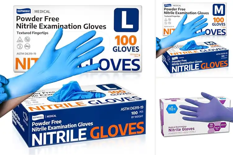 Detailed view of Best Medical Professional Nitrile Gloves