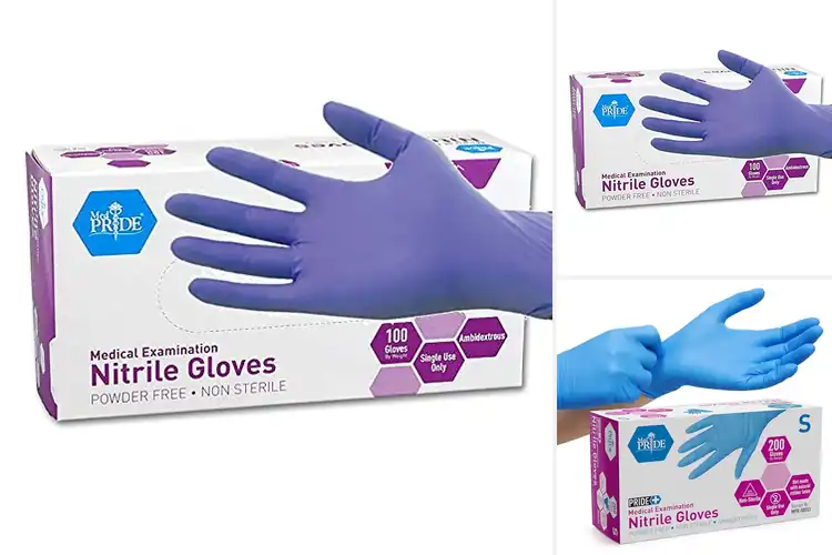 Detailed view of Best MedPride Nitrile Gloves