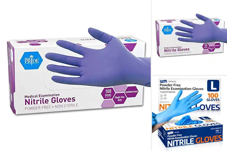 Detailed view of Best PowderFree Nitrile Exam Gloves