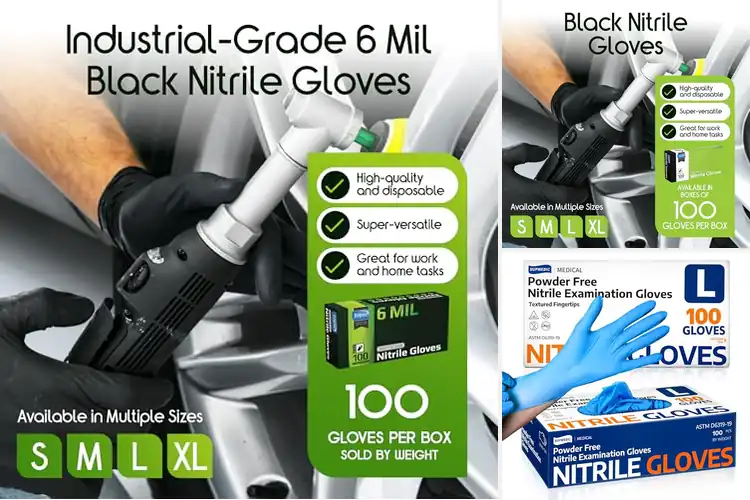 Detailed view of Best Nitrile Material Gloves